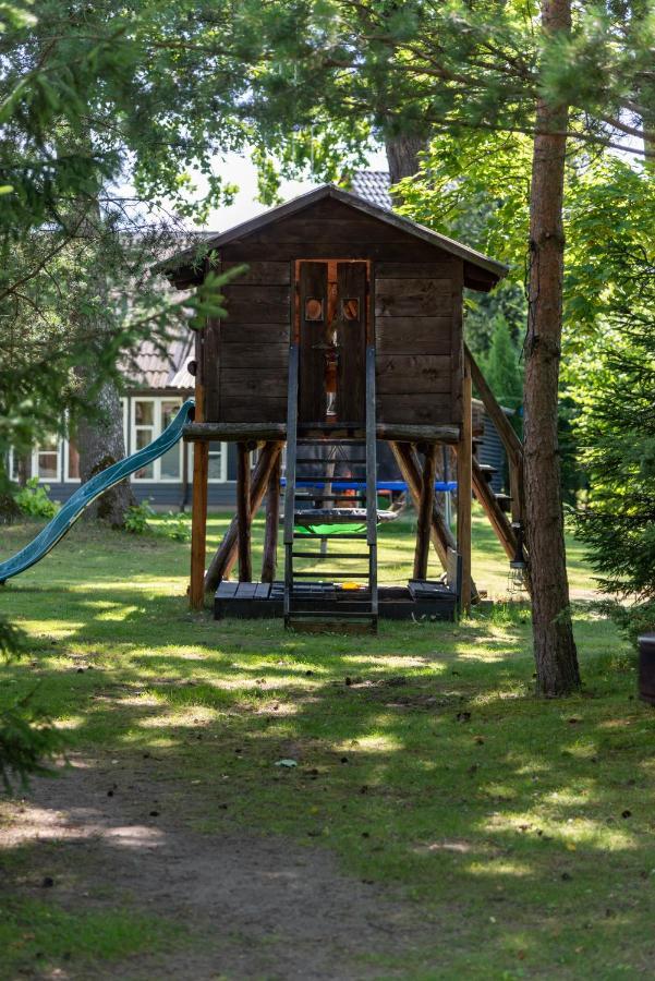 Villa Namelis Prie Sirvintos Upes Su Pirtimi Exterior foto