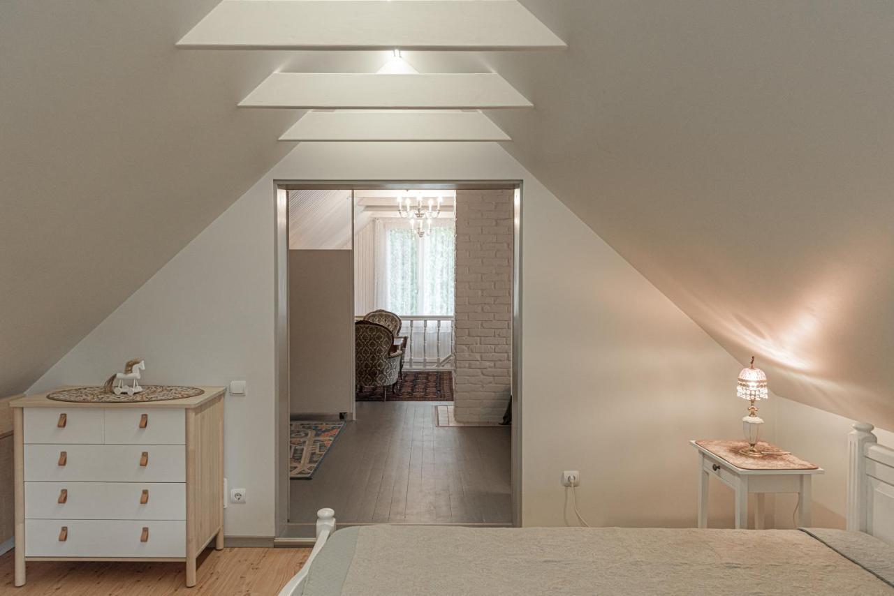 Villa Namelis Prie Sirvintos Upes Su Pirtimi Exterior foto